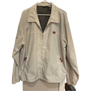 QUIKSILVER light weight jacket cream color in size Xl/TG